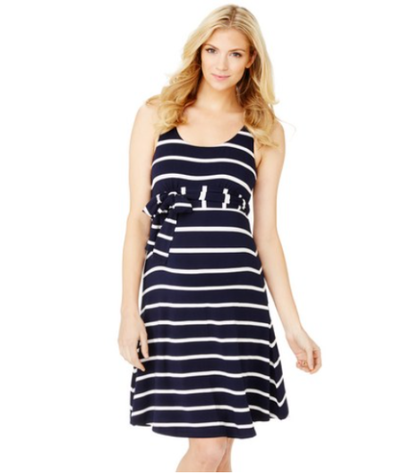 베스트 슬리브리스 임산부 원피스