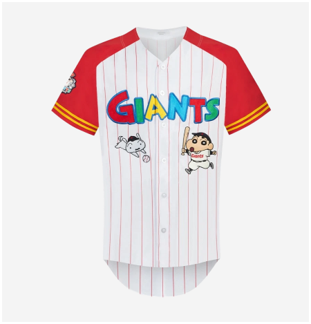 롯데 자이언츠 짱구는 못말려 크레용 유니폼 레드 (논 마킹 버전)